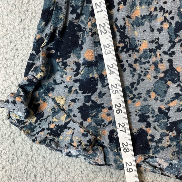 Free People  Romper Womens Small  All The Right Ruffles Raven Combo Button Back - Picture 8 of 16